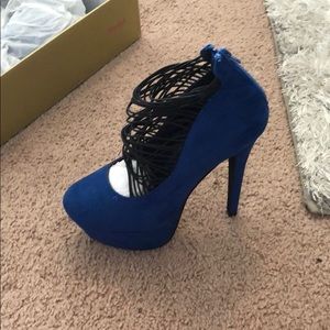 Blue heels